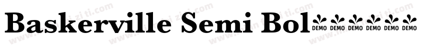 Baskerville Semi Bol字体转换